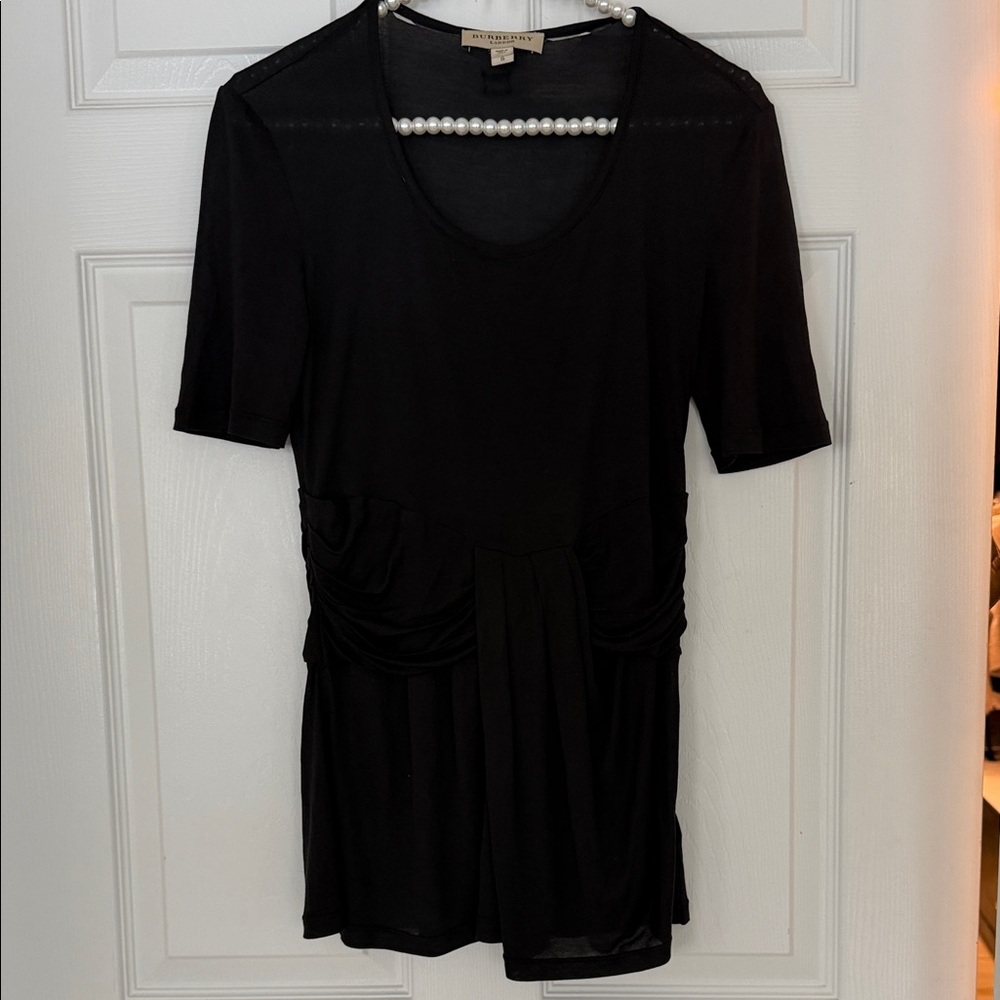 Burberry Black Short Sleeve Top